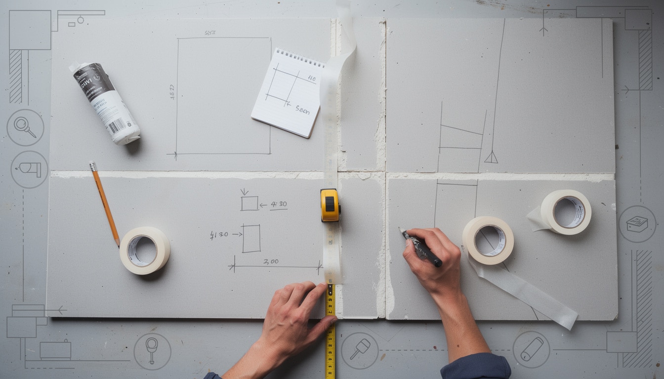 découvrez notre guide pratique pour calculer précisément la quantité de bande à joint nécessaire lors de l'installation de plaques de plâtre, pour un travail efficace et soigné.